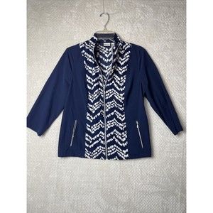 Zenergy by Chico Activewear Full Zip with Side Pockets Women Sz 1 (M/8) Jacket